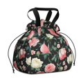 thumbnail image 1 of Pioneer Flower Drawstring Lunch Bag Women - Drawstring Lunch Bag Insulated for Work Office - Stain-Resistant Large Lunchbags for Women with Multi-Pockets, 1 of 6