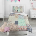 thumbnail image 1 of Pioneer Flower Duvet Cover and Pillowcase Set for Single Bedding, Bedroom Accessories for Kids Teens, 1 of 5