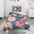 thumbnail image 1 of Pioneer Flower Duvet Cover and Pillowcase Set for Single Bedding, Bedroom Accessories for Kids Teens, 1 of 5