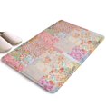 thumbnail image 1 of Pioneer Flower Floral Print Flannel Non Slip Door Rugs,Washable Door Mats Indoor,Decorative Door Mats,Dirt-Resistant and Absorbent Doormat for Entrance,Bedroom,Kitchen,Bathroom,31.5"x17", 1 of 4