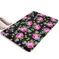 thumbnail image 1 of Pioneer Flower Floral Print Flannel Non Slip Door Rugs,Washable Door Mats Indoor,Decorative Door Mats,Dirt-Resistant and Absorbent Doormat for Entrance,Bedroom,Kitchen,Bathroom,31.5"x17", 1 of 4