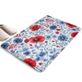 thumbnail image 1 of Pioneer Flower Floral Print Flannel Non Slip Door Rugs,Washable Door Mats Indoor,Decorative Door Mats,Dirt-Resistant and Absorbent Doormat for Entrance,Bedroom,Kitchen,Bathroom,23.5"x16", 1 of 5