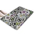 thumbnail image 1 of Pioneer Flower Floral Print Flannel Non Slip Door Rugs,Washable Door Mats Indoor,Decorative Door Mats,Dirt-Resistant and Absorbent Doormat for Entrance,Bedroom,Kitchen,Bathroom,31.5"x17", 1 of 4