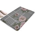 thumbnail image 1 of Pioneer Flower Floral Print Flannel Non Slip Door Rugs,Washable Door Mats Indoor,Decorative Door Mats,Dirt-Resistant and Absorbent Doormat for Entrance,Bedroom,Kitchen,Bathroom,31.5"x17", 1 of 4