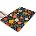 thumbnail image 1 of Pioneer Flower Floral Print Flannel Non Slip Door Rugs,Washable Door Mats Indoor,Decorative Door Mats,Dirt-Resistant and Absorbent Doormat for Entrance,Bedroom,Kitchen,Bathroom,23.5"x16", 1 of 5