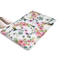 thumbnail image 1 of Pioneer Flower Floral Print Flannel Non Slip Door Rugs,Washable Door Mats Indoor,Decorative Door Mats,Dirt-Resistant and Absorbent Doormat for Entrance,Bedroom,Kitchen,Bathroom,23.5"x16", 1 of 5