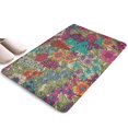 thumbnail image 1 of Pioneer Flower Floral Print Flannel Non Slip Door Rugs,Washable Door Mats Indoor,Decorative Door Mats,Dirt-Resistant and Absorbent Doormat for Entrance,Bedroom,Kitchen,Bathroom,23.5"x16", 1 of 5