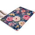 thumbnail image 1 of Pioneer Flower Floral Print Flannel Non Slip Door Rugs,Washable Door Mats Indoor,Decorative Door Mats,Dirt-Resistant and Absorbent Doormat for Entrance,Bedroom,Kitchen,Bathroom,23.5"x16", 1 of 5