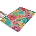 thumbnail image 1 of Pioneer Flower Floral Print Flannel Non Slip Door Rugs,Washable Door Mats Indoor,Decorative Door Mats,Dirt-Resistant and Absorbent Doormat for Entrance,Bedroom,Kitchen,Bathroom,31.5"x17", 1 of 4