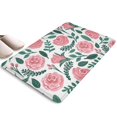 thumbnail image 1 of Pioneer Flower Floral Print Flannel Non Slip Door Rugs,Washable Door Mats Indoor,Decorative Door Mats,Dirt-Resistant and Absorbent Doormat for Entrance,Bedroom,Kitchen,Bathroom,31.5"x17", 1 of 4