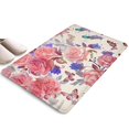 thumbnail image 1 of Pioneer Flower Floral Print Flannel Non Slip Door Rugs,Washable Door Mats Indoor,Decorative Door Mats,Dirt-Resistant and Absorbent Doormat for Entrance,Bedroom,Kitchen,Bathroom,23.5"x16", 1 of 5