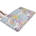 thumbnail image 1 of Pioneer Flower Floral Print Flannel Non Slip Door Rugs,Washable Door Mats Indoor,Decorative Door Mats,Dirt-Resistant and Absorbent Doormat for Entrance,Bedroom,Kitchen,Bathroom,23.5"x16", 1 of 5