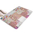 thumbnail image 1 of Pioneer Flower Floral Print Flannel Non Slip Door Rugs,Washable Door Mats Indoor,Decorative Door Mats,Dirt-Resistant and Absorbent Doormat for Entrance,Bedroom,Kitchen,Bathroom,31.5"x17", 1 of 4