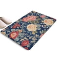 thumbnail image 1 of Pioneer Flower Floral Print Flannel Non Slip Door Rugs,Washable Door Mats Indoor,Decorative Door Mats,Dirt-Resistant and Absorbent Doormat for Entrance,Bedroom,Kitchen,Bathroom,23.5"x16", 1 of 5