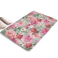 thumbnail image 1 of Pioneer Flower Floral Print Flannel Non Slip Door Rugs,Washable Door Mats Indoor,Decorative Door Mats,Dirt-Resistant and Absorbent Doormat for Entrance,Bedroom,Kitchen,Bathroom,23.5"x16", 1 of 5