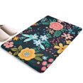 thumbnail image 1 of Pioneer Flower Floral Print Flannel Non Slip Door Rugs,Washable Door Mats Indoor,Decorative Door Mats,Dirt-Resistant and Absorbent Doormat for Entrance,Bedroom,Kitchen,Bathroom,23.5"x16", 1 of 5