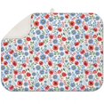 thumbnail image 1 of Pioneer Flower Floral Print Pattern 1 Pack Kitchen Dish Drying Mat, Ultra Absorbent Microfiber Dish Drainer Mat, 18"x24", 1 of 1