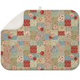 thumbnail image 1 of Pioneer Flower Floral Print Pattern 1 Pack Kitchen Dish Drying Mat, Ultra Absorbent Microfiber Dish Drainer Mat, 18"x24", 1 of 6