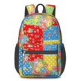 thumbnail image 1 of Pioneer Flower Floral Print Pattern 17" School Backpacks for Teens,Waterproof Oxford Fabric,S-Shape Padded Straps for School,Travel,Hiking,Camping, 1 of 5