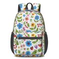 thumbnail image 1 of Pioneer Flower Floral Print Pattern 17" School Backpacks for Teens,Waterproof Oxford Fabric,S-Shape Padded Straps for School,Travel,Hiking,Camping, 1 of 5