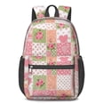 thumbnail image 1 of Pioneer Flower Floral Print Pattern 17" School Backpacks for Teens,Waterproof Oxford Fabric,S-Shape Padded Straps for School,Travel,Hiking,Camping, 1 of 5
