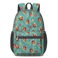 thumbnail image 1 of Pioneer Flower Floral Print Pattern 17" School Backpacks for Teens,Waterproof Oxford Fabric,S-Shape Padded Straps for School,Travel,Hiking,Camping, 1 of 5