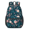 thumbnail image 1 of Pioneer Flower Floral Print Pattern 17" School Backpacks for Teens,Waterproof Oxford Fabric,S-Shape Padded Straps for School,Travel,Hiking,Camping, 1 of 6