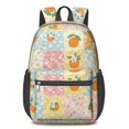 thumbnail image 1 of Pioneer Flower Floral Print Pattern 17" School Backpacks for Teens,Waterproof Oxford Fabric,S-Shape Padded Straps for School,Travel,Hiking,Camping, 1 of 5