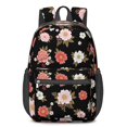 thumbnail image 1 of Pioneer Flower Floral Print Pattern 17" School Backpacks for Teens,Waterproof Oxford Fabric,S-Shape Padded Straps for School,Travel,Hiking,Camping, 1 of 6