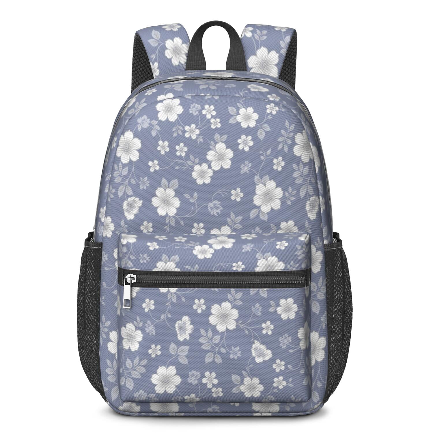 Pioneer Flower Floral Print Pattern 17" Waterproof Oxford School ...
