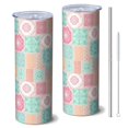 thumbnail image 1 of Pioneer Flower Floral Print Pattern 20oz Skinny Tumbler with Straw & Lid, Double Wall Vacuum Insulated Cup, Leak-Proof, Cup Holder Friendly, Hot 6H Cold 12H, 1 of 6
