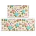 thumbnail image 1 of Pioneer Flower Floral Print Pattern Anti Fatigue Kitchen Rugs Set Of 2, Non Slip Washable Decorative Floor Mats for Kitchen Sink Laundry, 17"x30" and 17"x47", 1 of 6