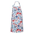 thumbnail image 1 of Pioneer Flower Floral Print Pattern Apron-Garden Aprons for Women with Pockets-Cotton Linen Waterproof Kitchen Cooking Gardening Aprons Adjustable for Kitchen,Cooking,BBQ and Salon 33x27 Inch, 1 of 7