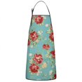 thumbnail image 1 of Pioneer Flower Floral Print Pattern Apron-Garden Aprons for Women with Pockets-Cotton Linen Waterproof Kitchen Cooking Gardening Aprons Adjustable for Kitchen,Cooking,BBQ and Salon 33x27 Inch, 1 of 7