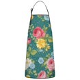 thumbnail image 1 of Pioneer Flower Floral Print Pattern Apron-Garden Aprons for Women with Pockets-Cotton Linen Waterproof Kitchen Cooking Gardening Aprons Adjustable for Kitchen,Cooking,BBQ and Salon 33x27 Inch, 1 of 7