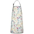 thumbnail image 1 of Pioneer Flower Floral Print Pattern Apron-Garden Aprons for Women with Pockets-Cotton Linen Waterproof Kitchen Cooking Gardening Aprons Adjustable for Kitchen,Cooking,BBQ and Salon 33x27 Inch, 1 of 7