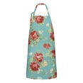 thumbnail image 1 of Pioneer Flower Floral Print Pattern Apron-Garden Aprons for Women with Pockets-Cotton Linen Waterproof Kitchen Cooking Gardening Aprons Adjustable for Kitchen,Cooking,BBQ and Salon 33x27 Inch, 1 of 7