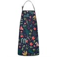 thumbnail image 1 of Pioneer Flower Floral Print Pattern Apron-Garden Aprons for Women with Pockets-Cotton Linen Waterproof Kitchen Cooking Gardening Aprons Adjustable for Kitchen,Cooking,BBQ and Salon 33x27 Inch, 1 of 7