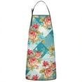 thumbnail image 1 of Pioneer Flower Floral Print Pattern Apron-Garden Aprons for Women with Pockets-Cotton Linen Waterproof Kitchen Cooking Gardening Aprons Adjustable for Kitchen,Cooking,BBQ and Salon 33x27 Inch, 1 of 7