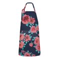thumbnail image 1 of Pioneer Flower Floral Print Pattern Apron-Garden Aprons for Women with Pockets-Cotton Linen Waterproof Kitchen Cooking Gardening Aprons Adjustable for Kitchen,Cooking,BBQ and Salon 33x27 Inch, 1 of 7