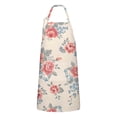 thumbnail image 1 of Pioneer Flower Floral Print Pattern Apron-Garden Aprons for Women with Pockets-Cotton Linen Waterproof Kitchen Cooking Gardening Aprons Adjustable for Kitchen,Cooking,BBQ and Salon 33x27 Inch, 1 of 7