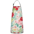 thumbnail image 1 of Pioneer Flower Floral Print Pattern Apron-Garden Aprons for Women with Pockets-Cotton Linen Waterproof Kitchen Cooking Gardening Aprons Adjustable for Kitchen,Cooking,BBQ and Salon 33x27 Inch, 1 of 7