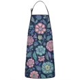 thumbnail image 1 of Pioneer Flower Floral Print Pattern Apron-Garden Aprons for Women with Pockets-Cotton Linen Waterproof Kitchen Cooking Gardening Aprons Adjustable for Kitchen,Cooking,BBQ and Salon 33x27 Inch, 1 of 7