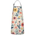 thumbnail image 1 of Pioneer Flower Floral Print Pattern Apron-Garden Aprons for Women with Pockets-Cotton Linen Waterproof Kitchen Cooking Gardening Aprons Adjustable for Kitchen,Cooking,BBQ and Salon 33x27 Inch, 1 of 7