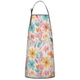 thumbnail image 1 of Pioneer Flower Floral Print Pattern Apron-Garden Aprons for Women with Pockets-Cotton Linen Waterproof Kitchen Cooking Gardening Aprons Adjustable for Kitchen,Cooking,BBQ and Salon 33x27 Inch, 1 of 7