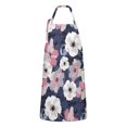thumbnail image 1 of Pioneer Flower Floral Print Pattern Apron-Garden Aprons for Women with Pockets-Cotton Linen Waterproof Kitchen Cooking Gardening Aprons Adjustable for Kitchen,Cooking,BBQ and Salon 33x27 Inch, 1 of 7