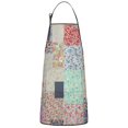thumbnail image 1 of Pioneer Flower Floral Print Pattern Apron-Garden Aprons for Women with Pockets-Cotton Linen Waterproof Kitchen Cooking Gardening Aprons Adjustable for Kitchen,Cooking,BBQ and Salon 33x27 Inch, 1 of 7