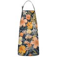 thumbnail image 1 of Pioneer Flower Floral Print Pattern Apron-Garden Aprons for Women with Pockets-Cotton Linen Waterproof Kitchen Cooking Gardening Aprons Adjustable for Kitchen,Cooking,BBQ and Salon 33x27 Inch, 1 of 7