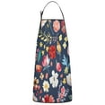 thumbnail image 1 of Pioneer Flower Floral Print Pattern Apron-Garden Aprons for Women with Pockets-Cotton Linen Waterproof Kitchen Cooking Gardening Aprons Adjustable for Kitchen,Cooking,BBQ and Salon 33x27 Inch, 1 of 4