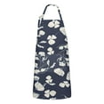 thumbnail image 1 of Pioneer Flower Floral Print Pattern Apron-Garden Aprons for Women with Pockets-Cotton Linen Waterproof Kitchen Cooking Gardening Aprons Adjustable for Kitchen,Cooking,BBQ and Salon 33x27 Inch, 1 of 7